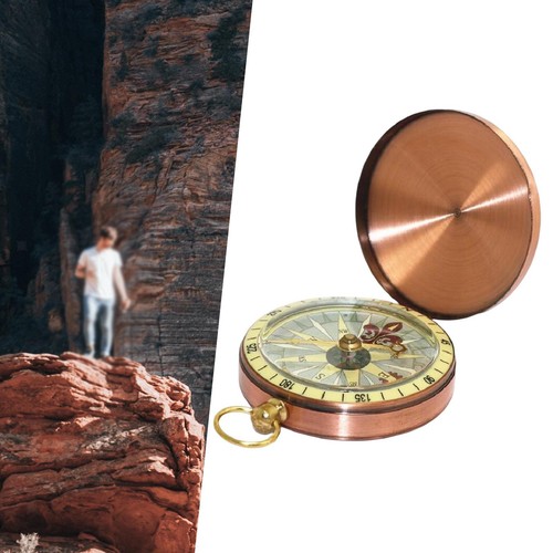 Retro pocket compass portable - retro,