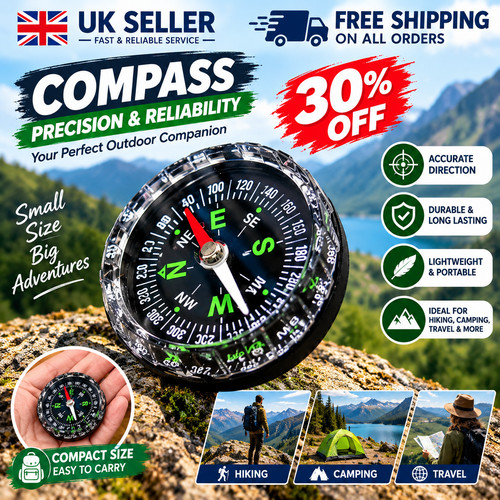 Outdoor survival compass - outdoor,