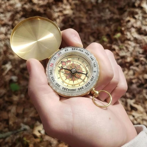 Brass material outdoor - outdoor, compass