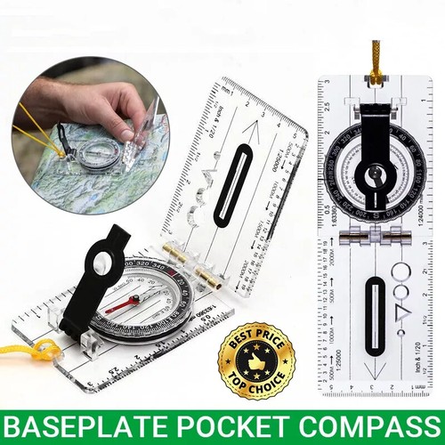 Baseplate pocket compass - pocket,