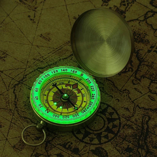 Mini copper compass - copper, outdoor