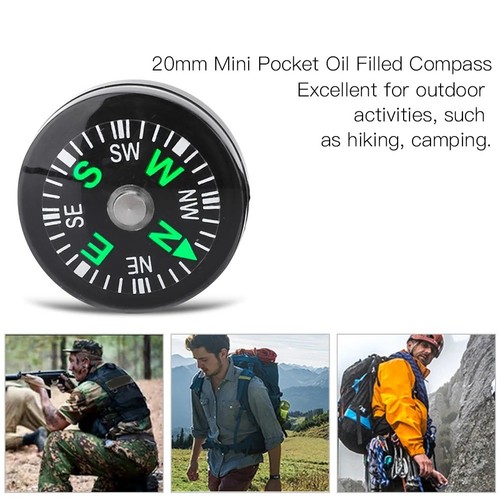 12x20mm mini button compass - button,