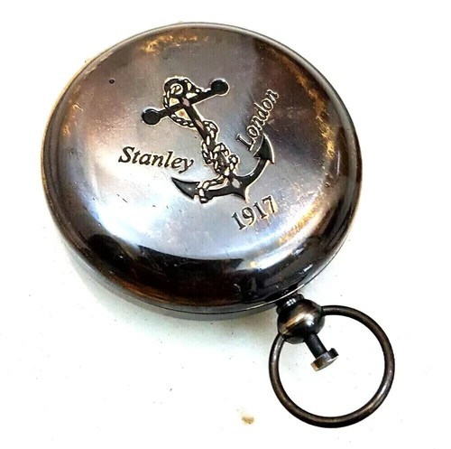 Antique push button compass - antique,
